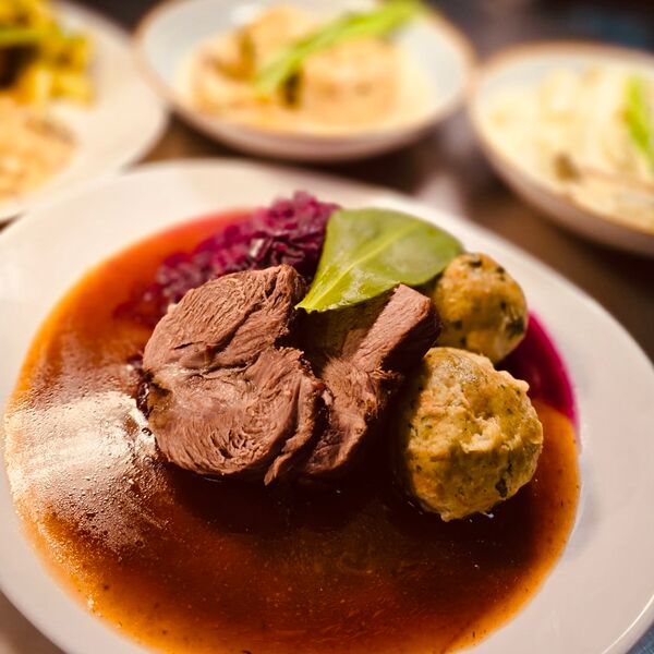 Braten mit Kraut