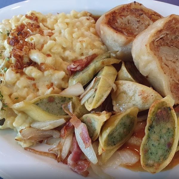 Allgäuer Kässpatzen mit Maultaschen (via Google)
